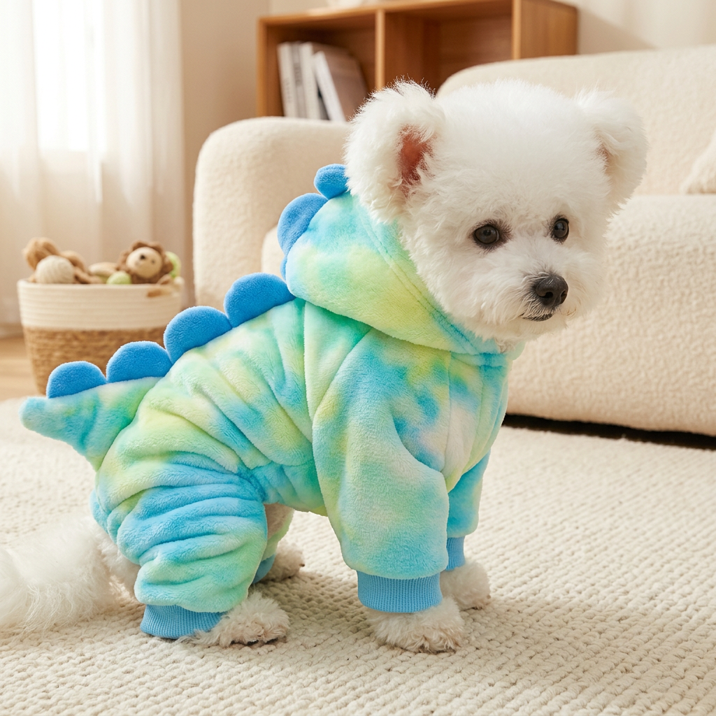 Felpa costume con cappuccio per cani