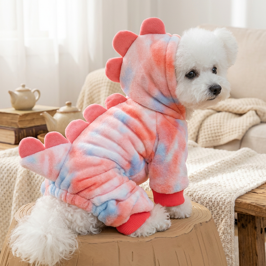 Felpa costume con cappuccio per cani