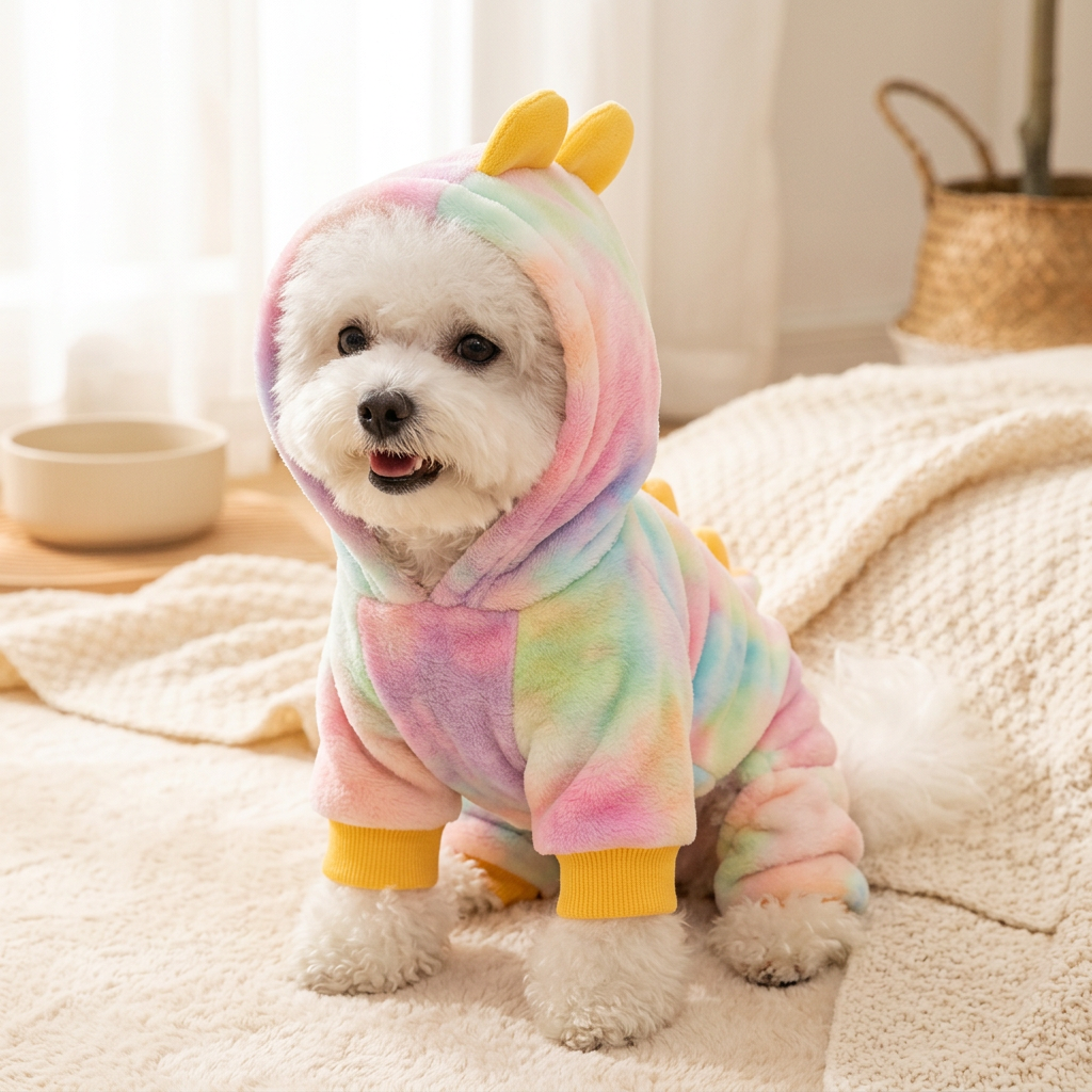 Felpa costume con cappuccio per cani