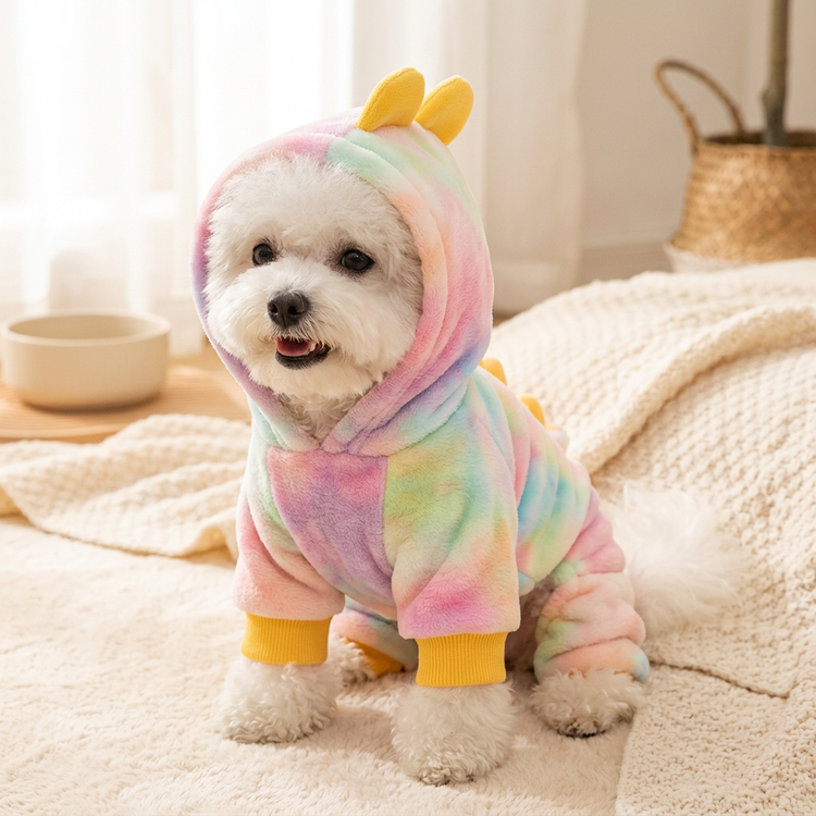 Felpa costume con cappuccio per cani