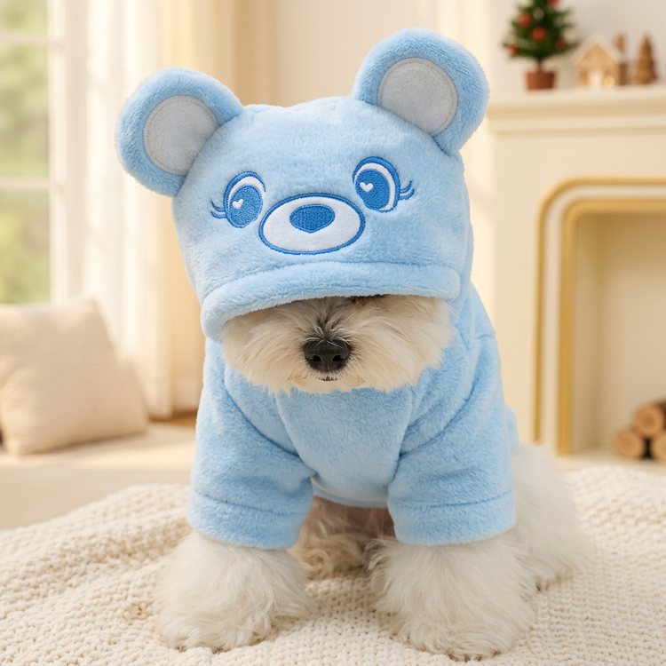 Felpa costume con cappuccio per cani